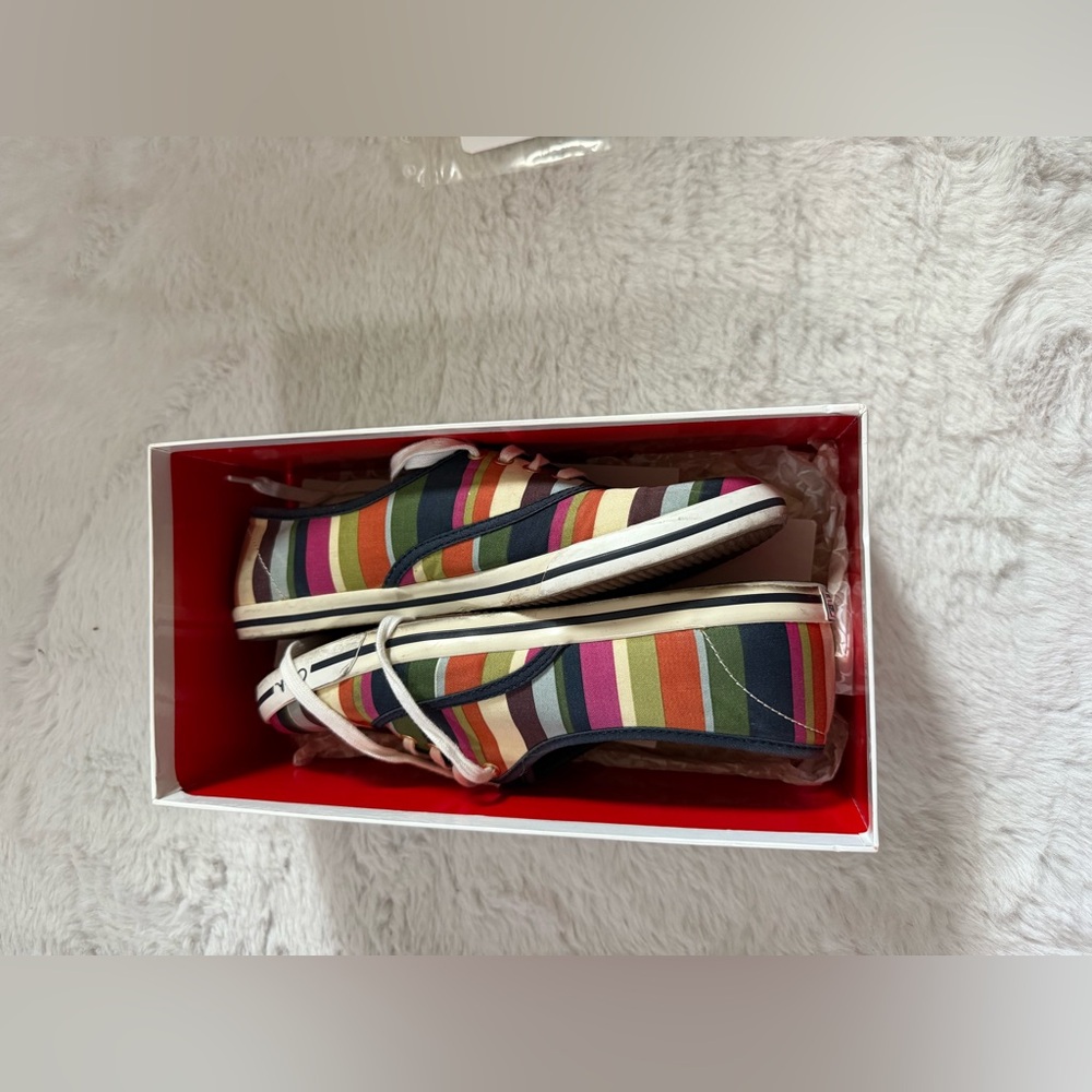 Coach Audrina in Multi Stripe Canvas Sneakers - Picture 11 of 14